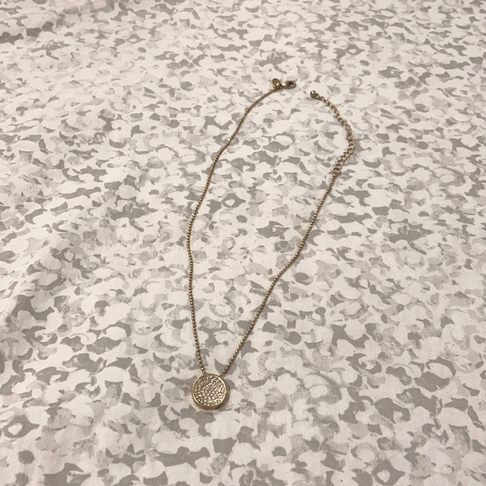 Lia Sophia circular pendant necklace